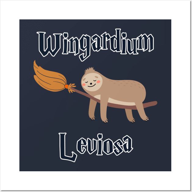 Harry Slother Wingardium Leviosa Wall Art by AmandaPandaBrand